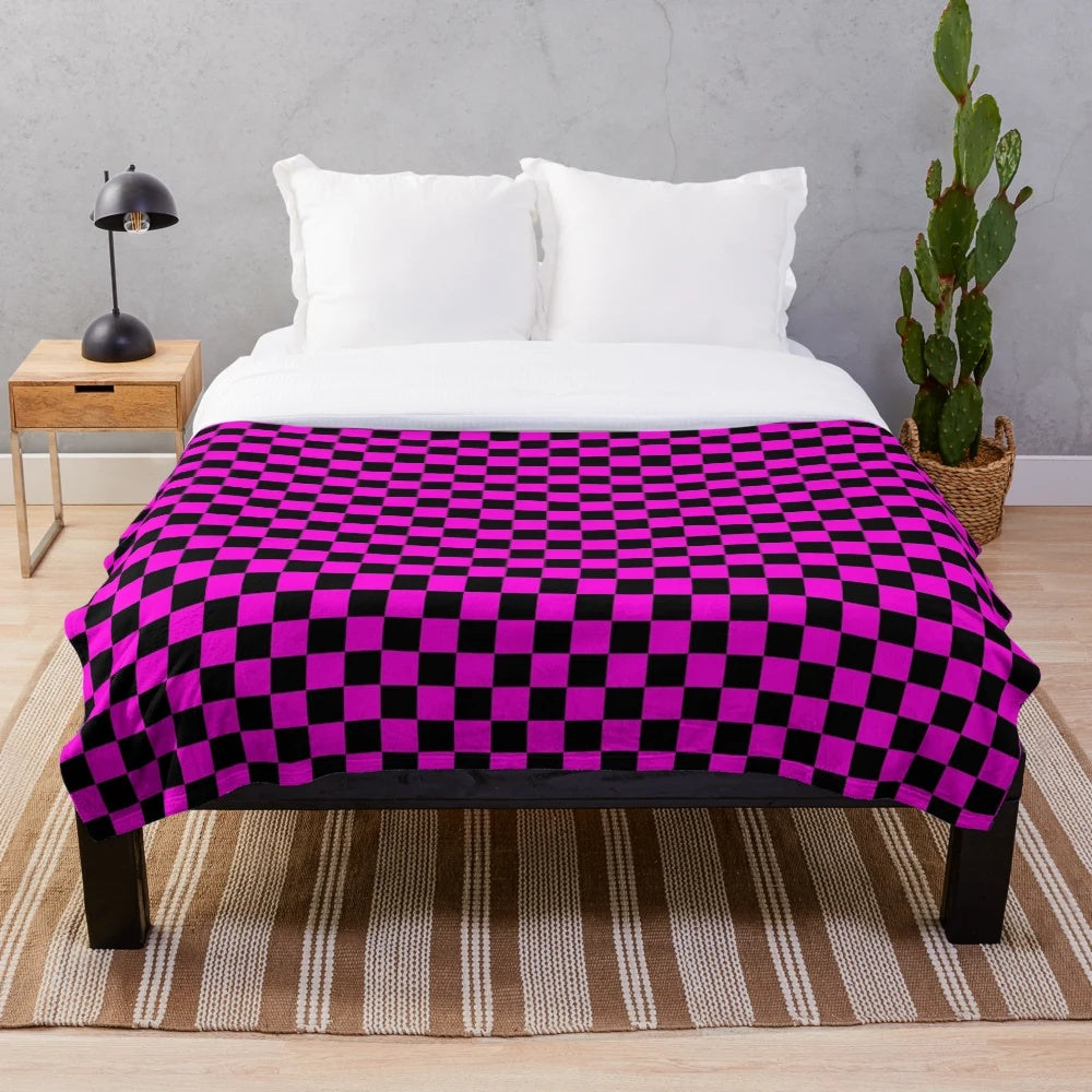 Garry's Mod inspired plush blanket with missing textures pattern