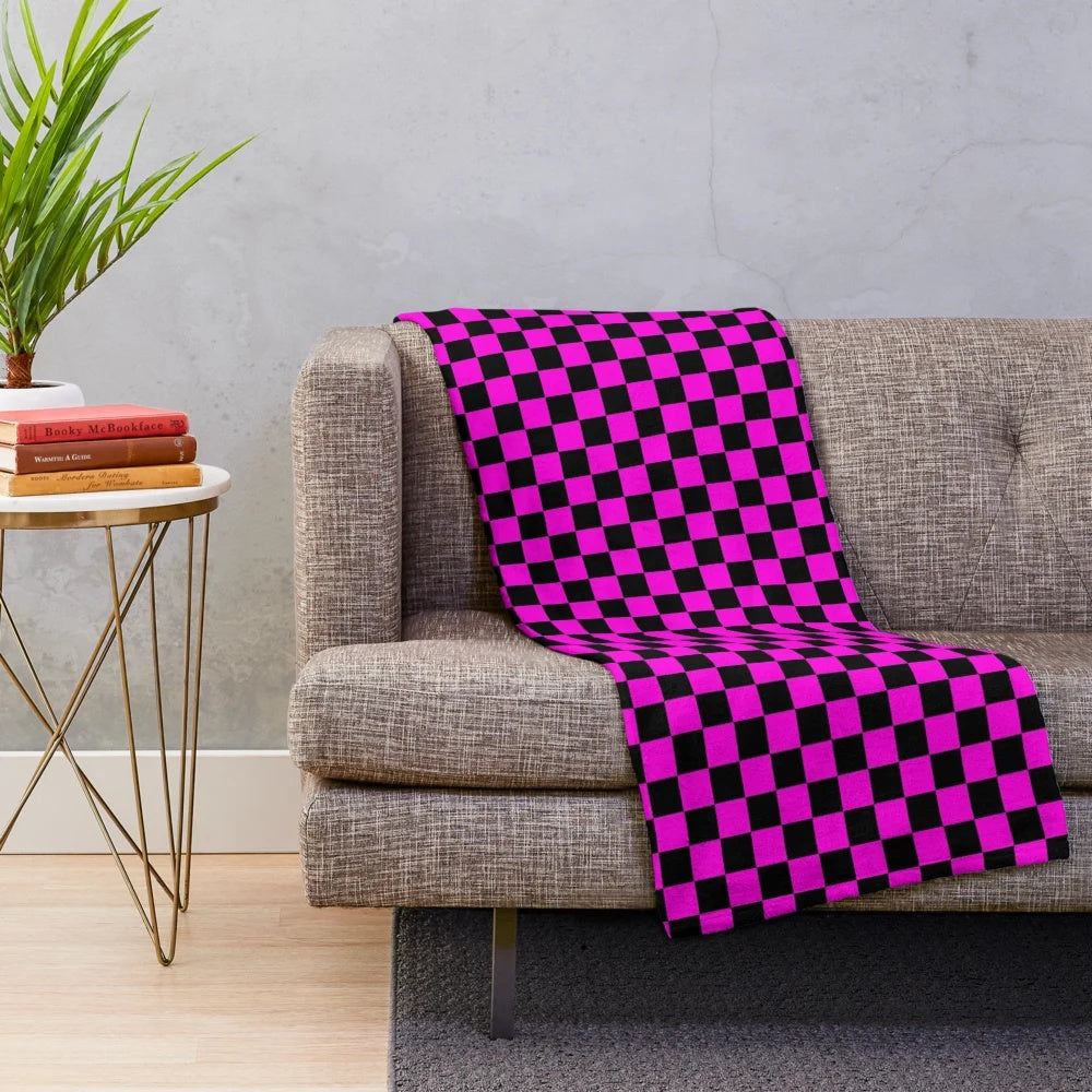 Garry's Mod inspired plush blanket with missing textures pattern