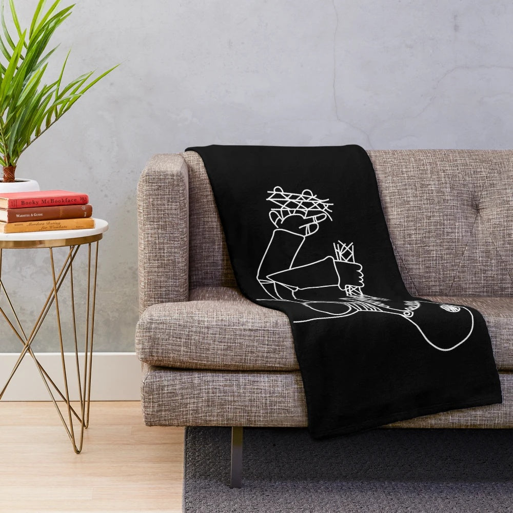Iron Giant robot plush blanket