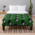 Greta Van Fleet inspired plush blanket featuring the band's iconic logo and imagery
