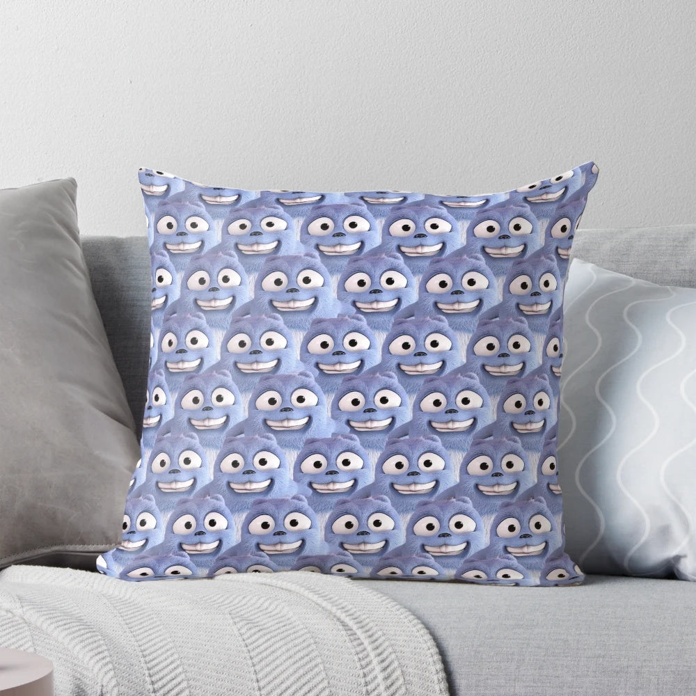 Grizzy and Lemmings Plush Pillow - Soft, Cuddly Cartoon Character Decor