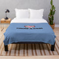 Grow a Pair Plush Blanket featuring a feminist design