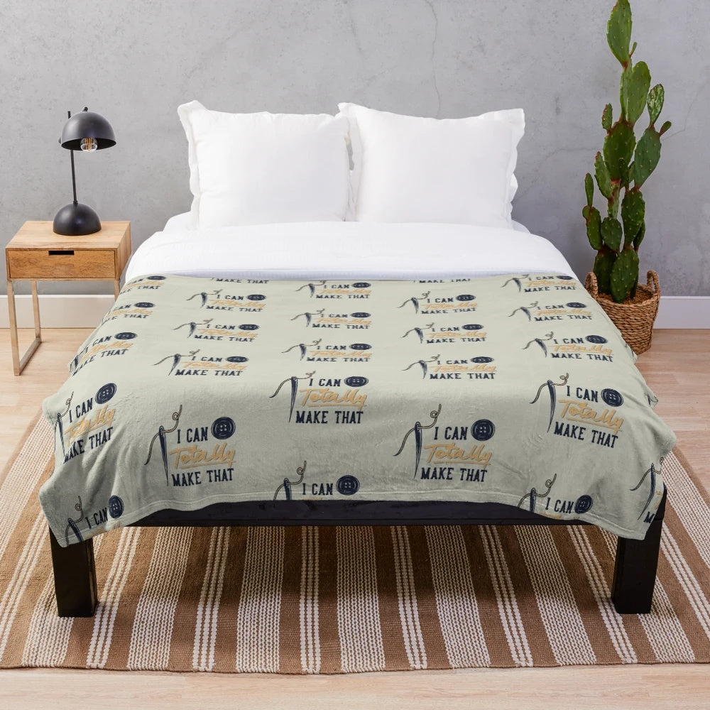 Handmade plush blanket for DIY enthusiasts
