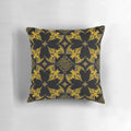 Haunted medieval castle with celtic bats on a black pillow