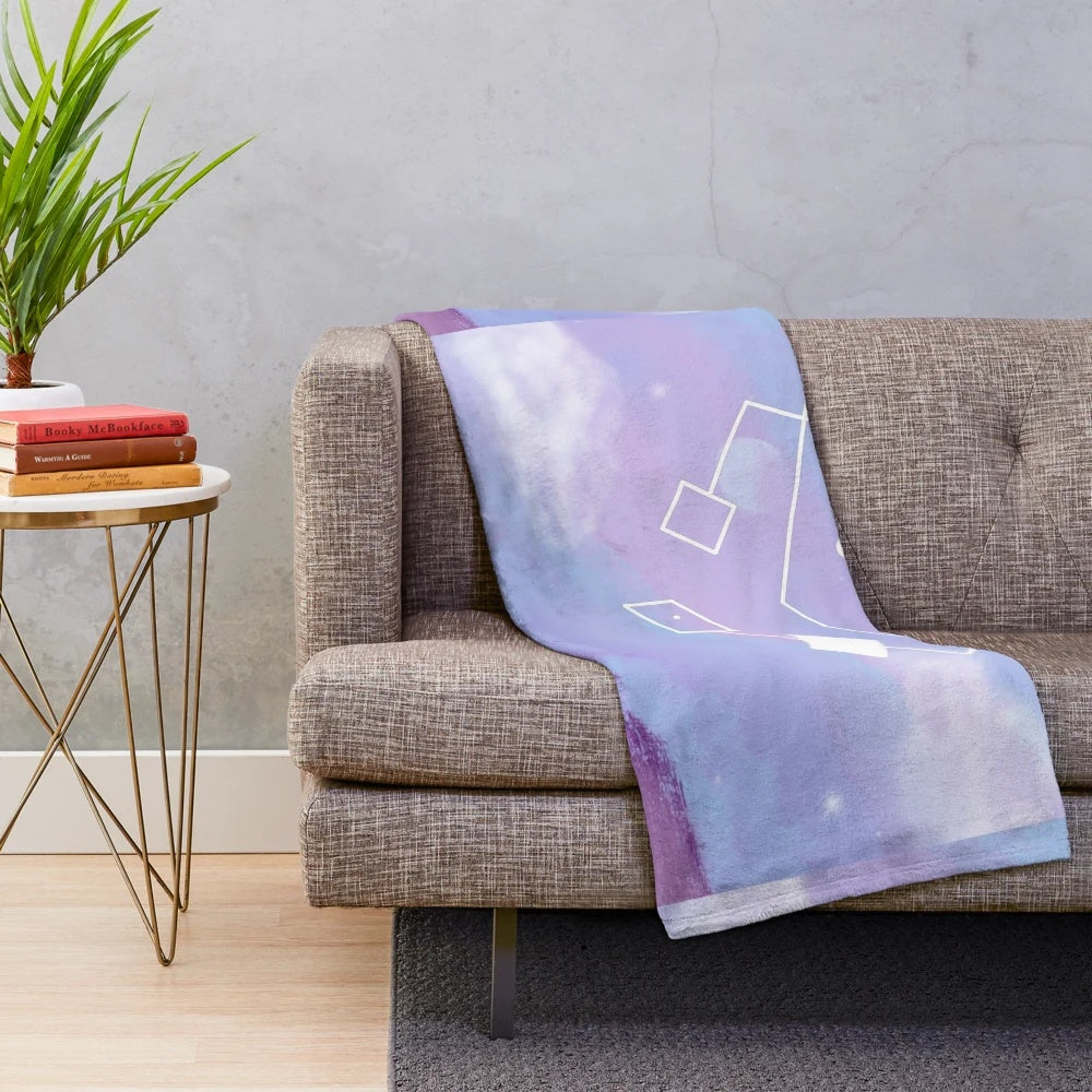 Heart and Space Themed Plush Blanket Inspired by the Fantasy Series She-Ra