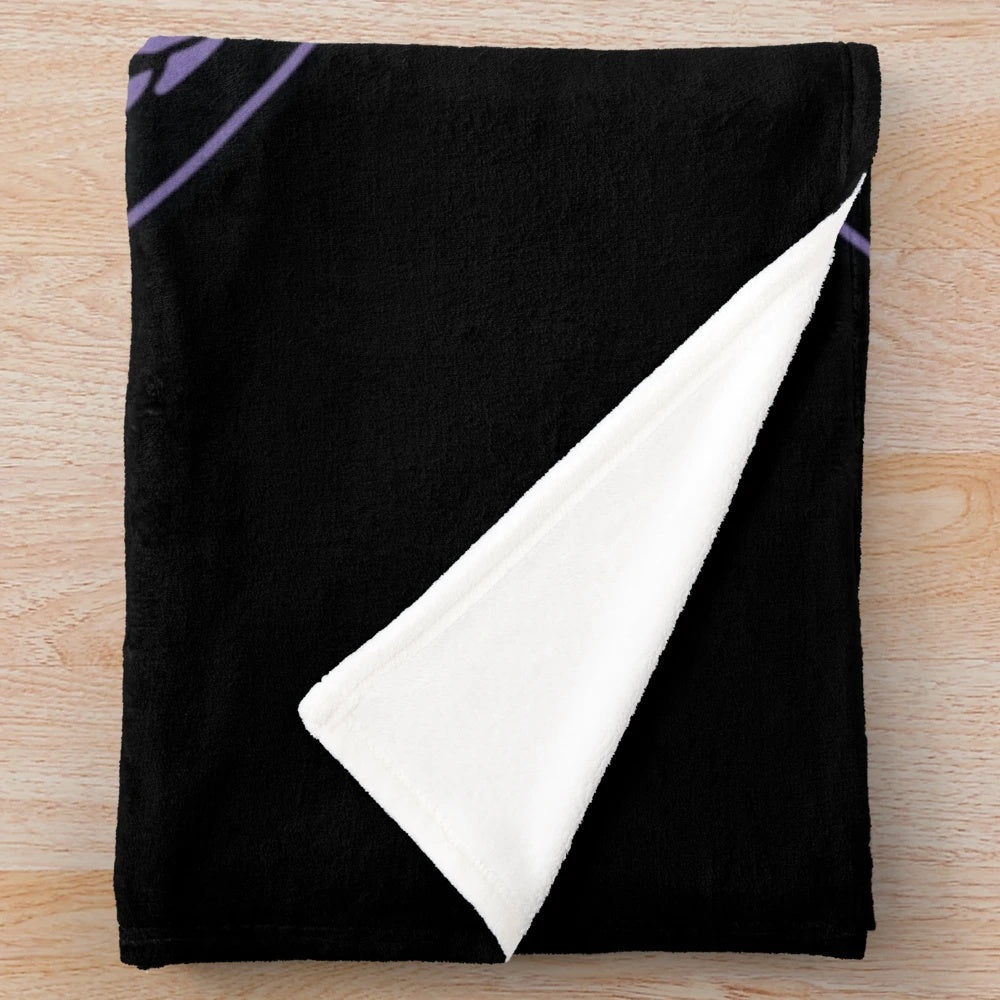 Heartagram purple plush blanket featuring Him band and Ville Valo