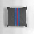 Carbon fiber racing stripes design pillow for car lovers