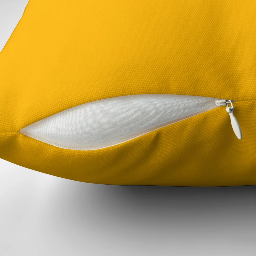 Pillow featuring the comedic logo from the British TV show "Ghosts"