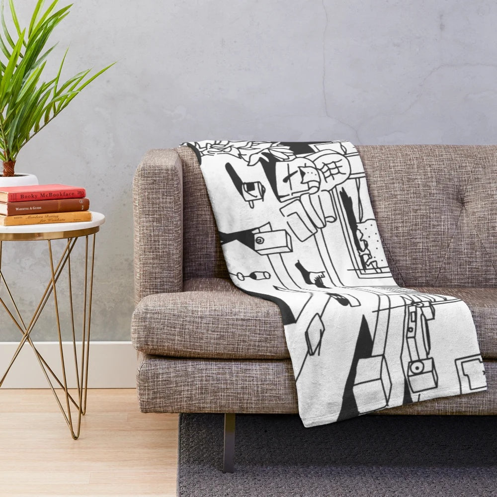 Hippo Campus Landmark Inspired Plush Blanket