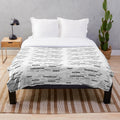Plush blanket with funny swear words