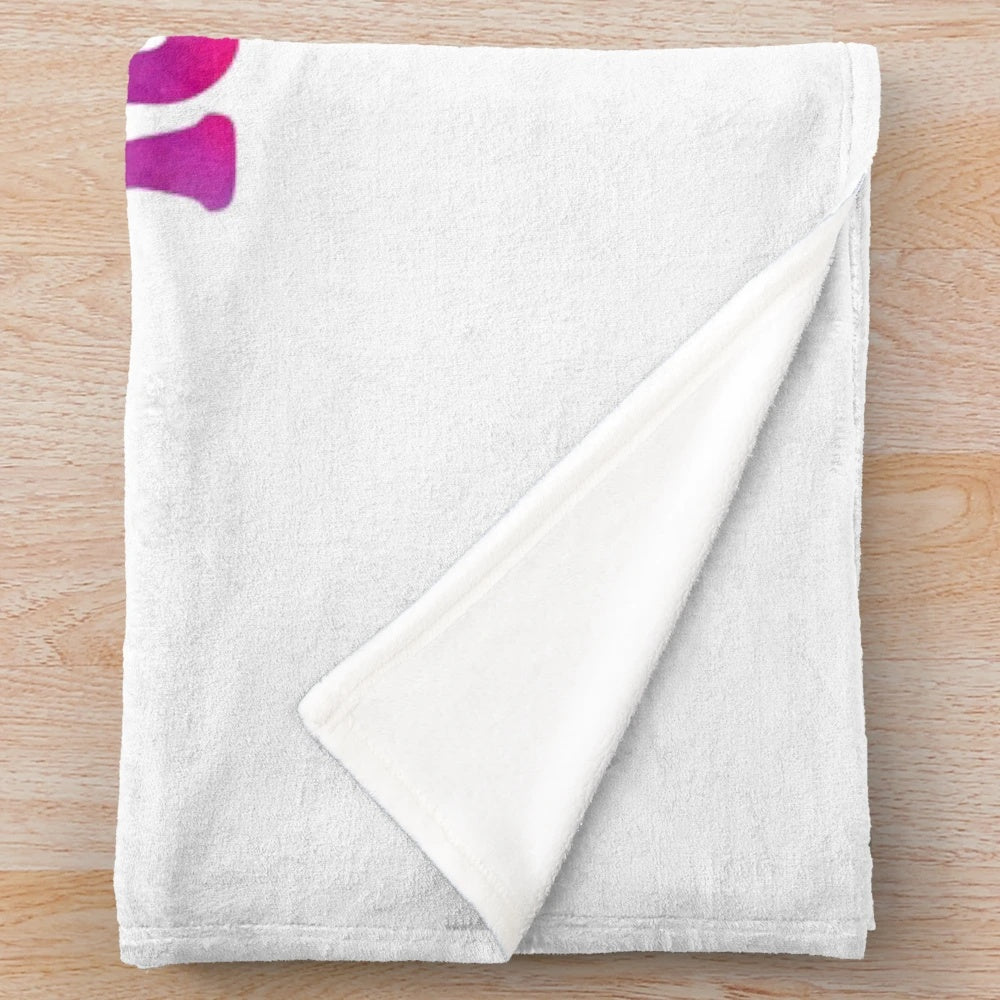 Plush blanket featuring the text "I Won't Stop For Highland Park But I'll Stop For Iced Coffee" for iced coffee lovers and coffee enthusiasts