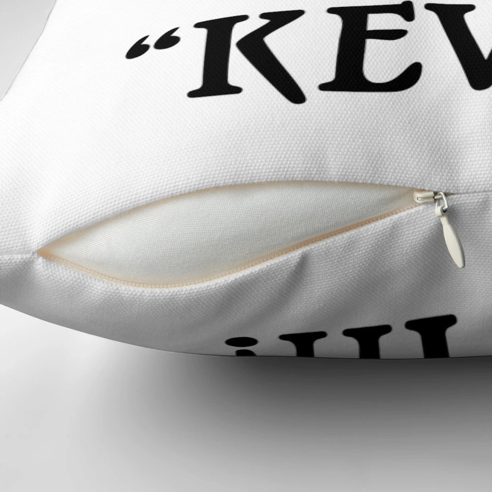Plush pillow featuring the iconic character Kevin McCallister from the classic movie "Home Alone