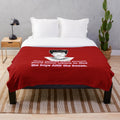 Joan Crawford plush blanket featuring the iconic camp movie star