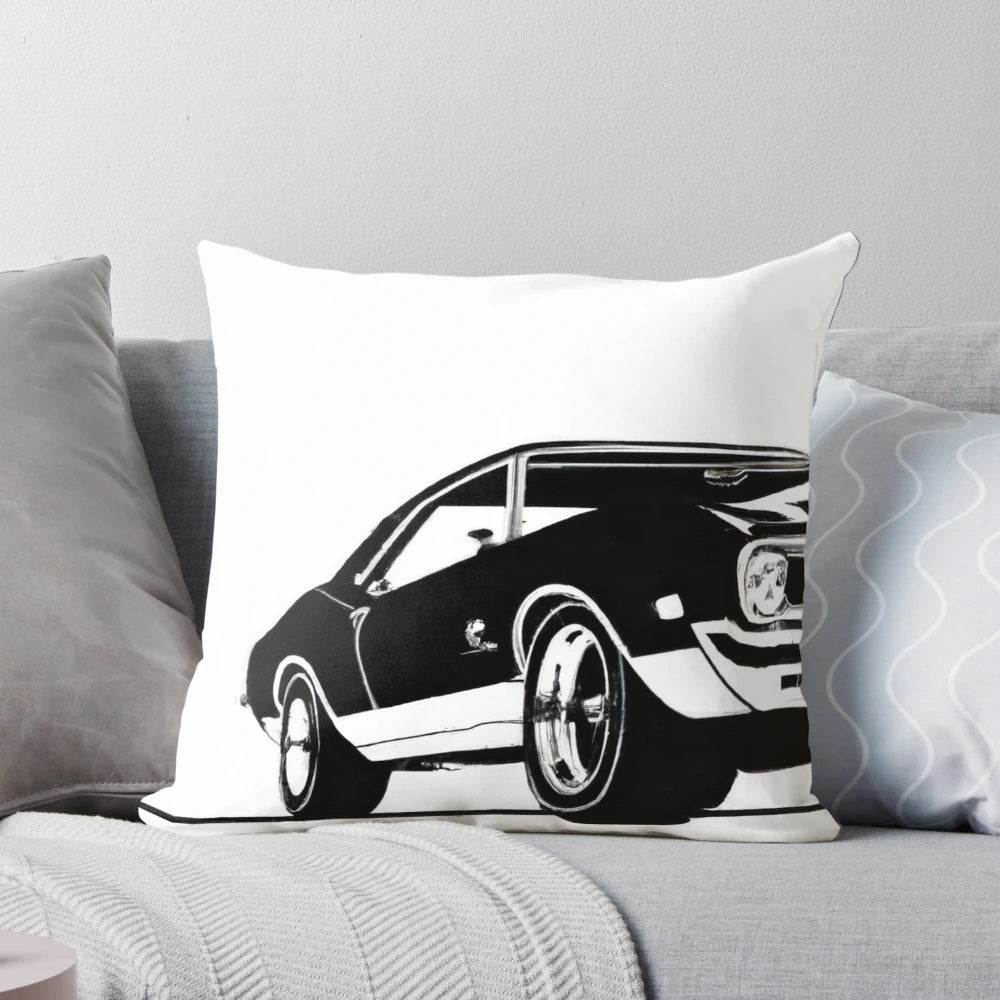 Vintage classic car poster featuring a powerful, iconic automobile in a retro, nostalgic style.