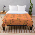 Cozy plush blanket with inspirational travel and movie quotes