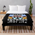 Seventh grade teacher plush blanket with inspirational message