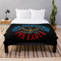 Khabib Nurmagomedov inspired plush blanket with eagle design