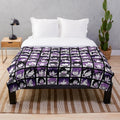 Kokichi-inspired plush blanket with vibrant manga-style design