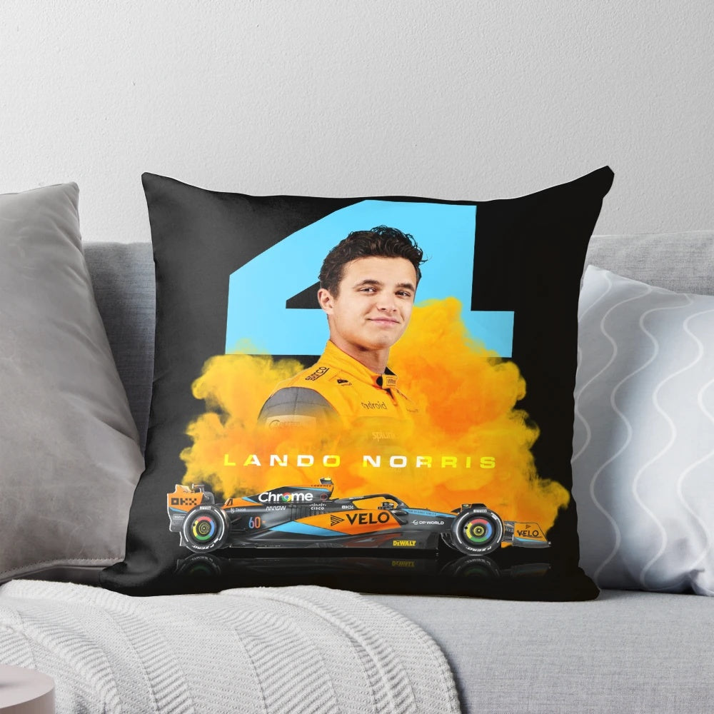 Lando Norris Formula 1 Racing Pillow with McLaren F1 Design