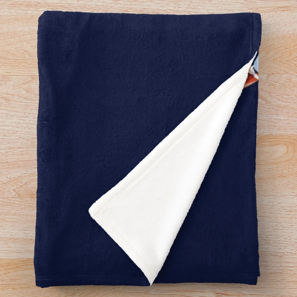 Lowpoly Plush Blanket with LeBron James Inspired Abstract Basketball Art