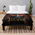 Lucifer-inspired plush blanket featuring Lucifer Morningstar and Chloe Decker