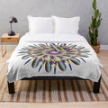 Vibrant and fashionable designer's plush blanket