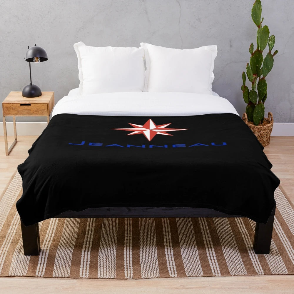 Jeanneau Yachts themed plush blanket