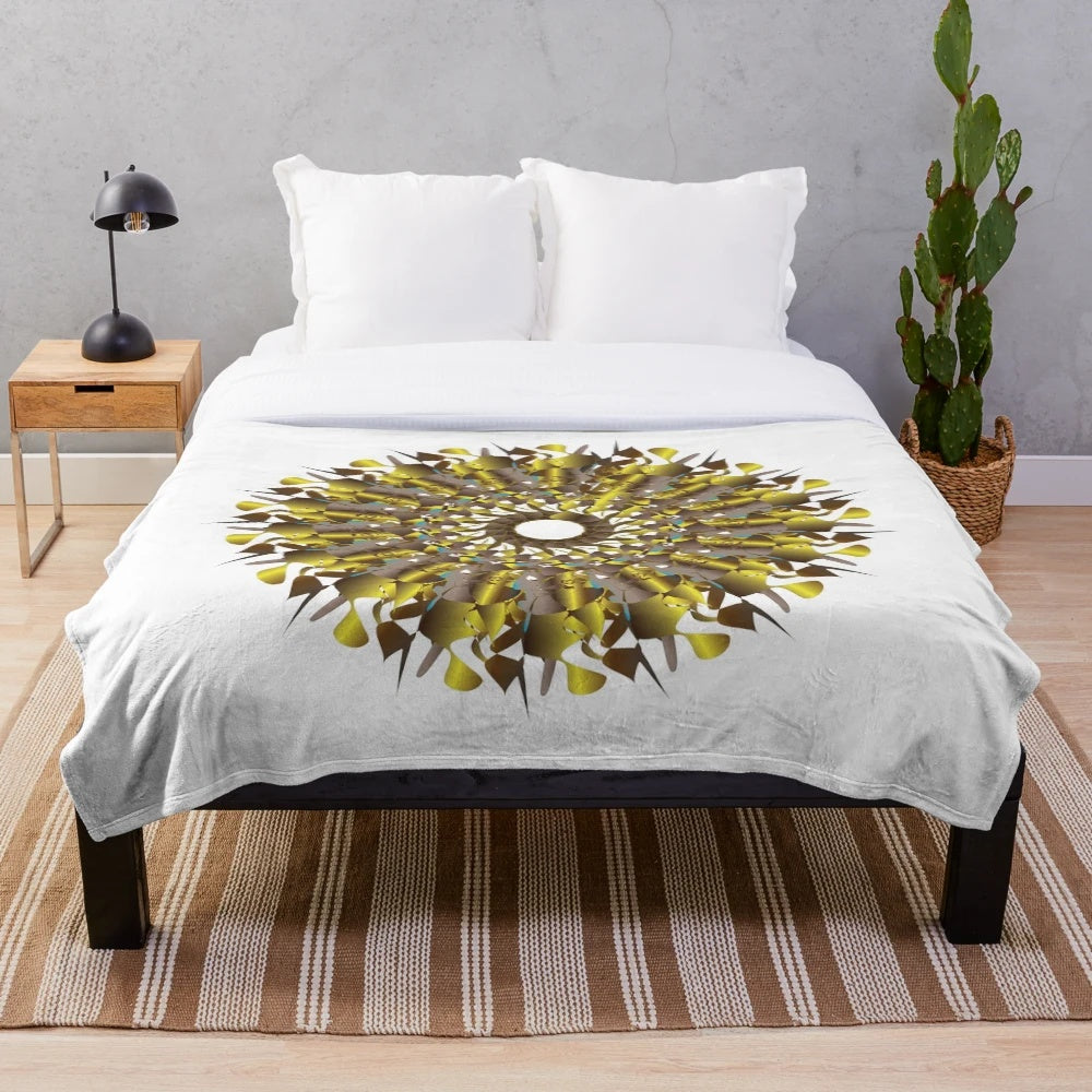 Plush blanket with a stylish and trendy design