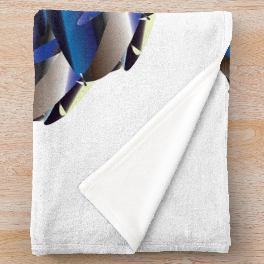 Soft, plush blanket with a stylish, symmetrical design
