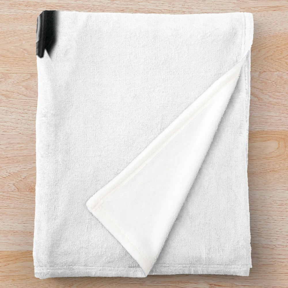Plush gray blanket with German sports car design