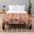 Madhubala inspired plush blanket with desi cultural elements