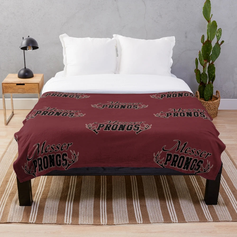 Messer Prongs plush blanket with Marauders Map design