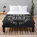 Mass Effect Normandy Plush Blanket with Athletic Style Design