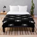 Accordion-patterned plush blanket
