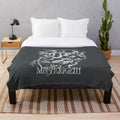 Meshuggah-inspired plush blanket with band logo