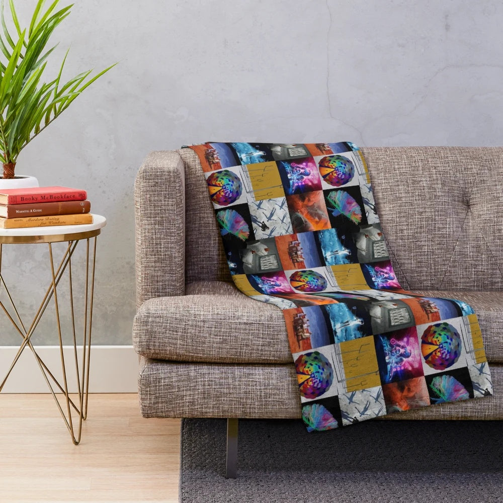Minimalist MUSE Discography Collage Plush Blanket