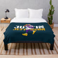 Minnesota Vikings Inspired Justin Jefferson Plush Blanket