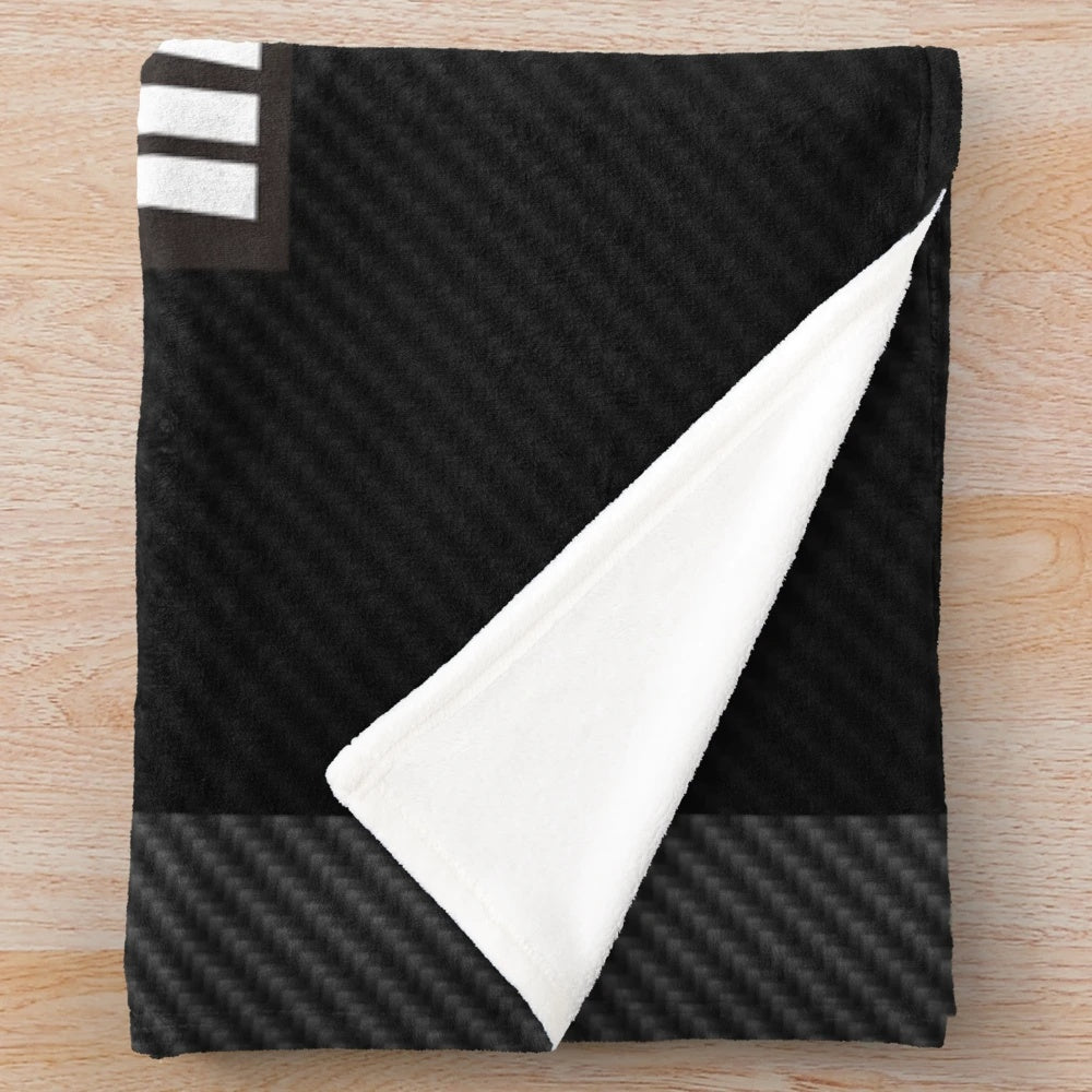 Mitsubishi Ralliart-inspired carbon fiber plush blanket
