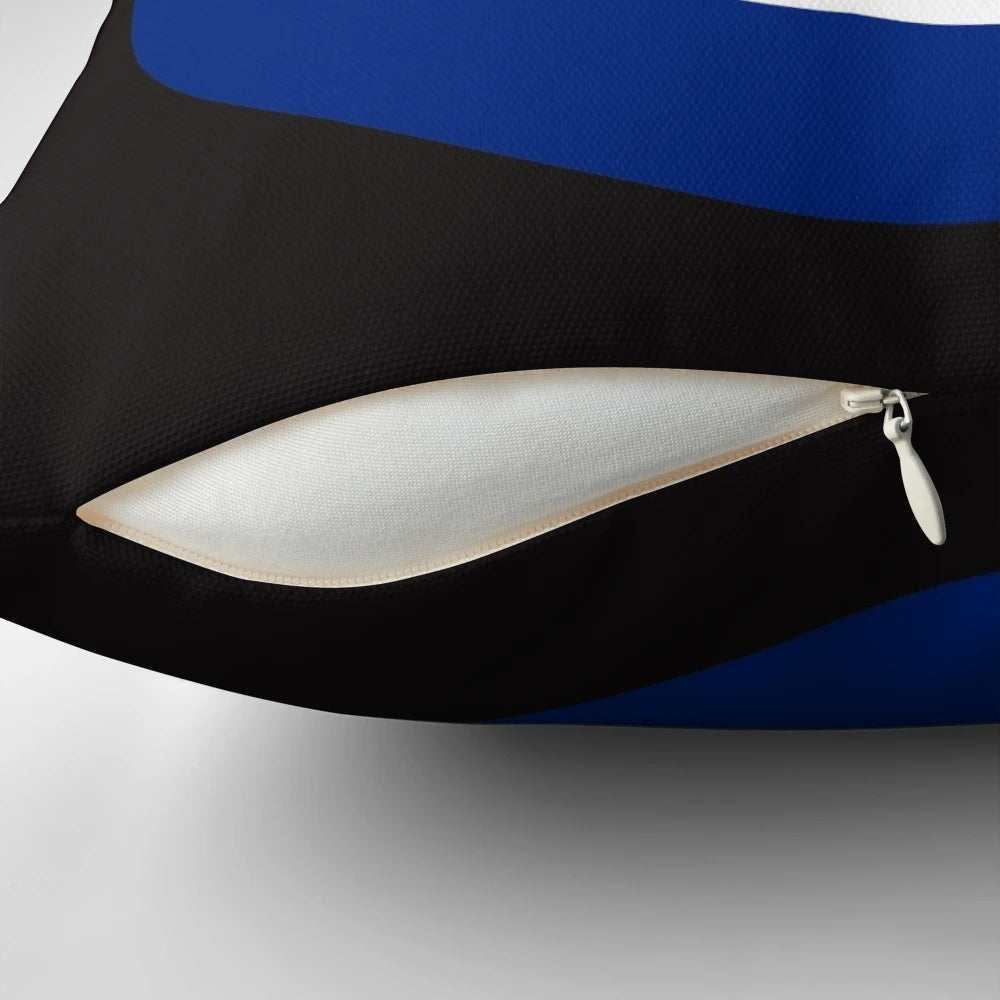 Mod Target Pillow featuring a classic roundel design inspired by the Royal Air Force