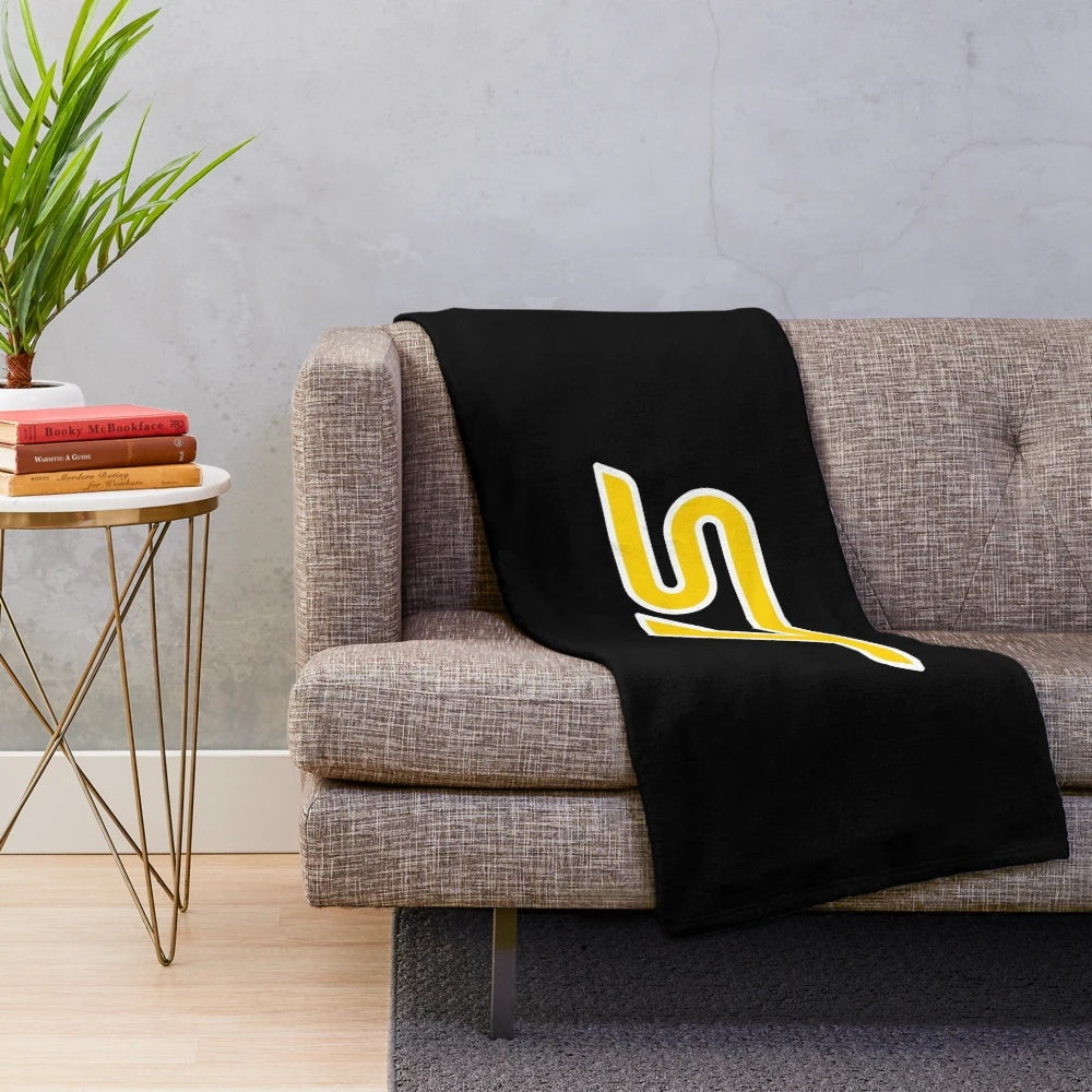 Motorsport inspired plush blanket for car enthusiasts