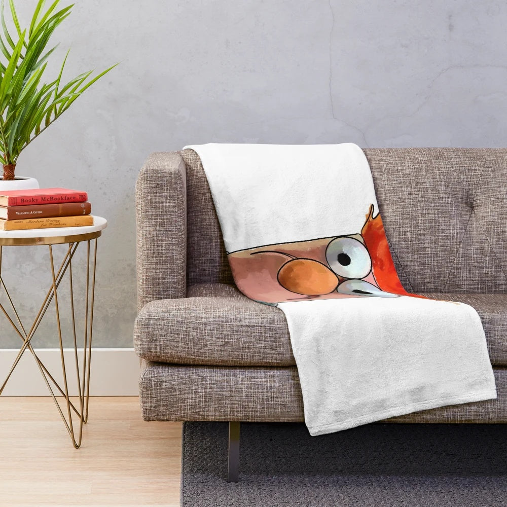 Muppets Inspired Beaker Sketch Plush Blanket