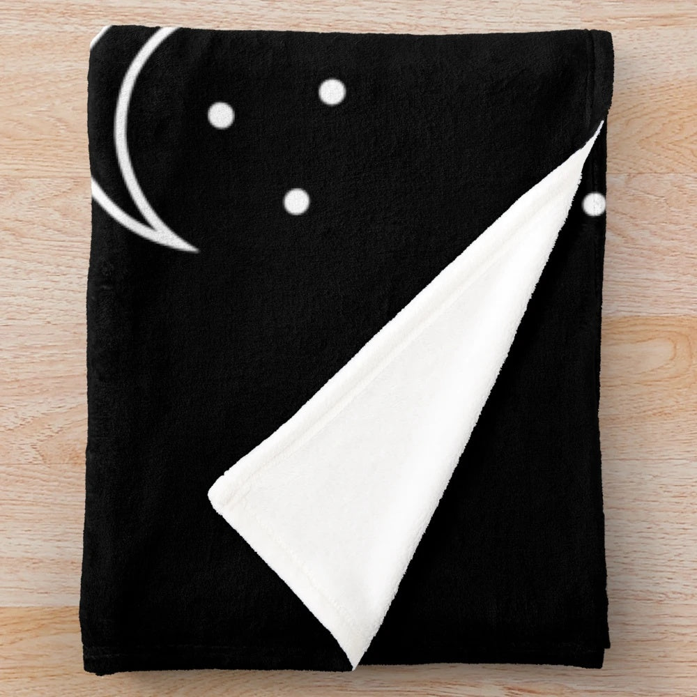 Gender Diversity Sigil Plush Blanket with Geometric Pentagram and Moon Motifs