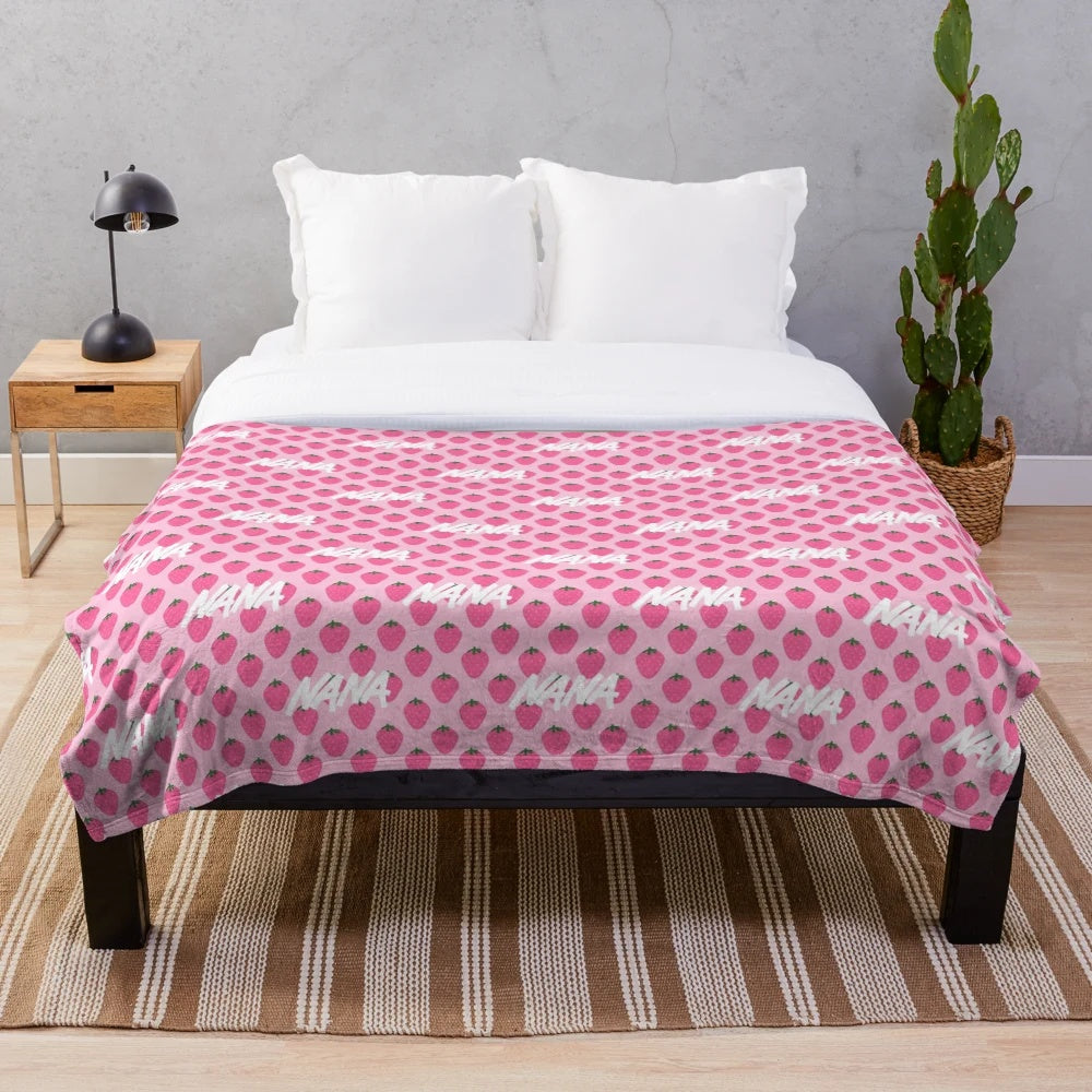 Nana anime plush blanket featuring Nana Osaki and aesthetic elements