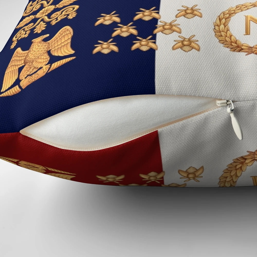 Pillow featuring the Napoleonic French 85th Regiment flag