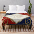 Napoleonic French Regimental Flag 1804 Plush Blanket