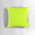 Vibrant neon lime green solid color minimalist throw pillow for home decor