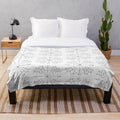 Cozy plush blanket featuring a detailed unit circle design for math lovers