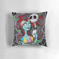 Nightmare Before Christmas Jack and Sally Decorative Pillow for Halloween and Holiday Decor