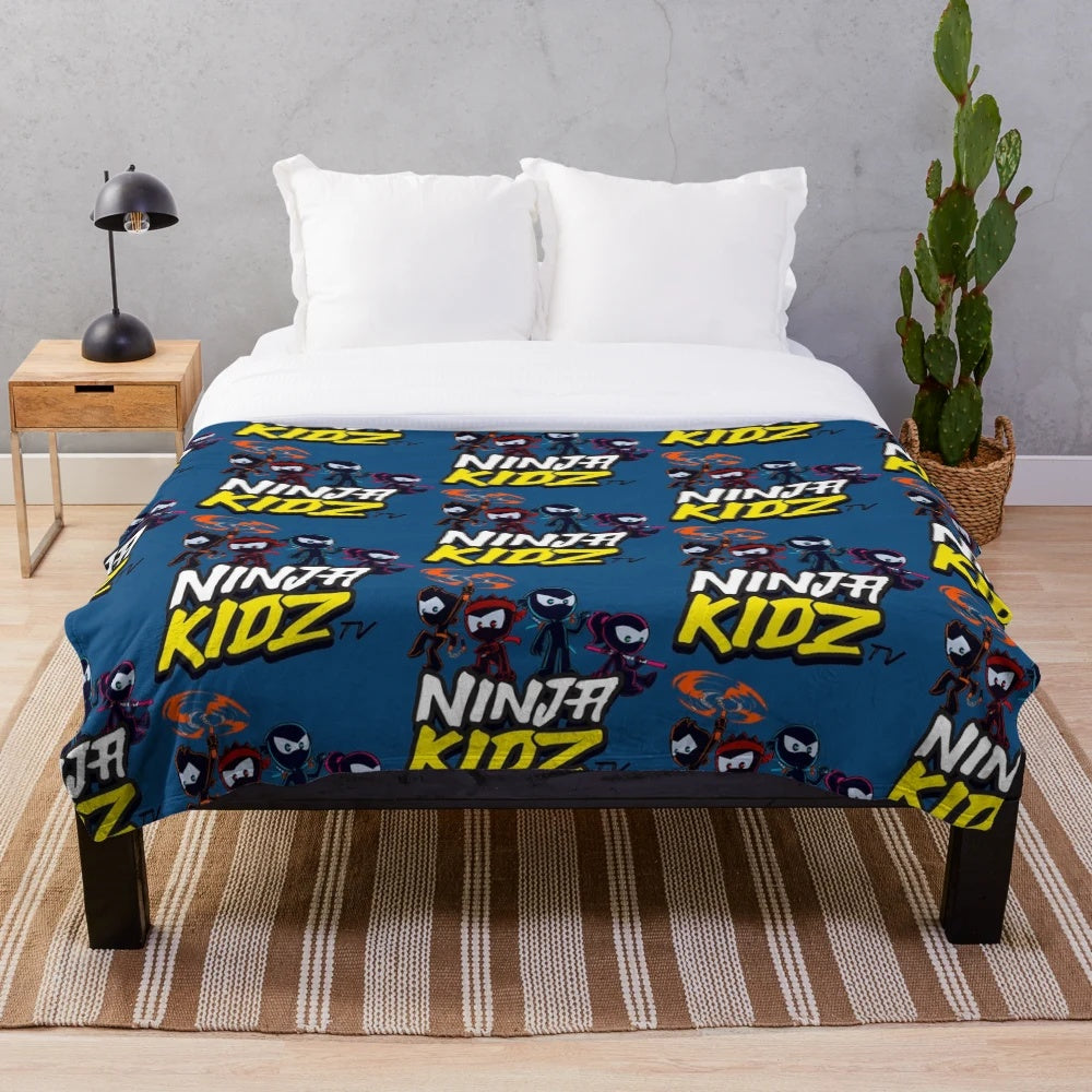 Ninja Kidz inspired plush blanket