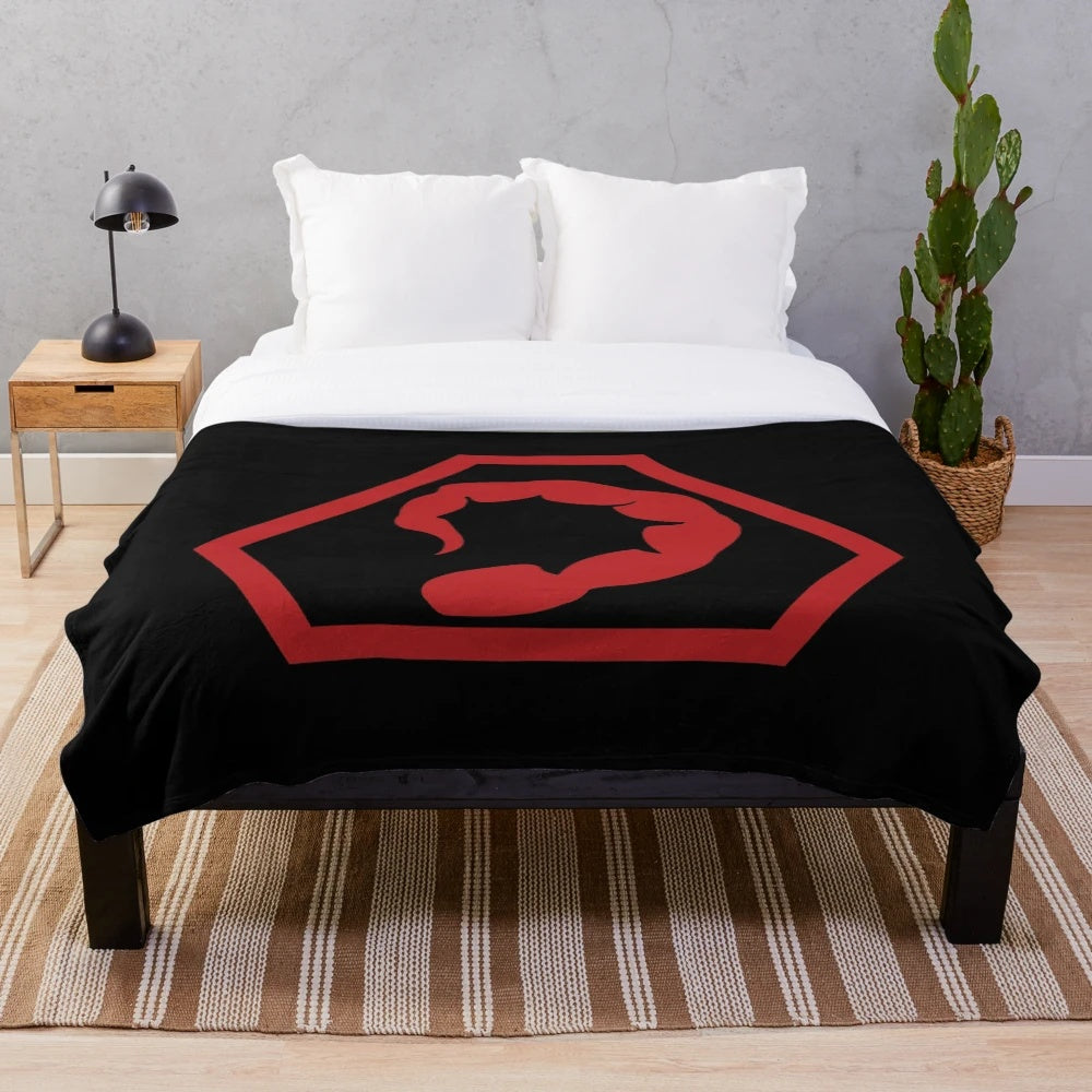 Brotherhood of Nod Plush Blanket featuring the iconic Nod logo and faction design